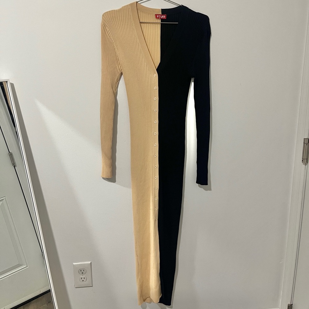 Staud Ribbed Sweater dress